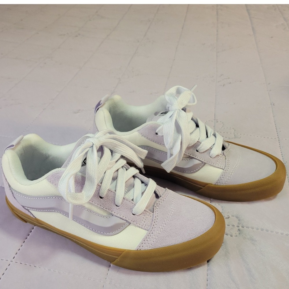 Vans Old Skool Lavender White Gum Sole Skate Shoes Womens 6